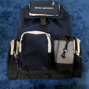 EASTSPORT® XL Canvas Backpack Blue / White